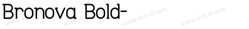 Bronova Bold字体转换